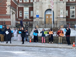 With educators this AM all over #AllstonBrighton fighting for a fair contract! <a href="/BTU66/">BostonTeachersUnion</a>   thank you to <a href="/massaflcio/">Massachusetts AFL-CIO</a> for their support this AM!