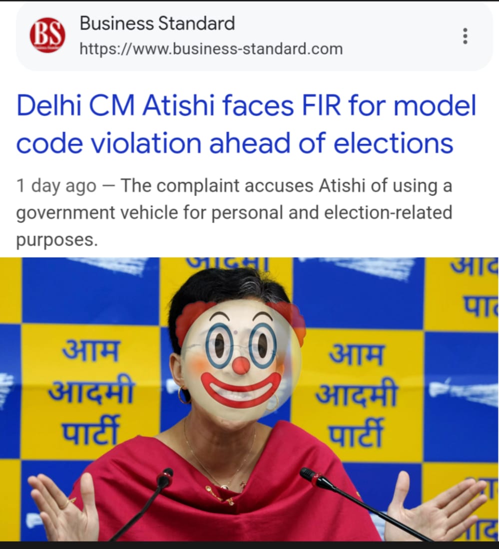 chaktiman's tweet photo. Atishi ka strategy? Rules todna aur hope karna ke koi notice na kare.
#ElectionCheating #AtishiFail https://t.co/lNxYYKGCBc
