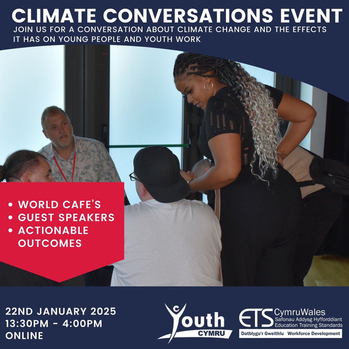 🌍 Join us for our Online Climate Connections Event!
Let’s explore how individuals and communities can adapt to a changing world.
Free event for professionals and community leaders.

Register now: buff.ly/4hc6ibr 
@ETSwales