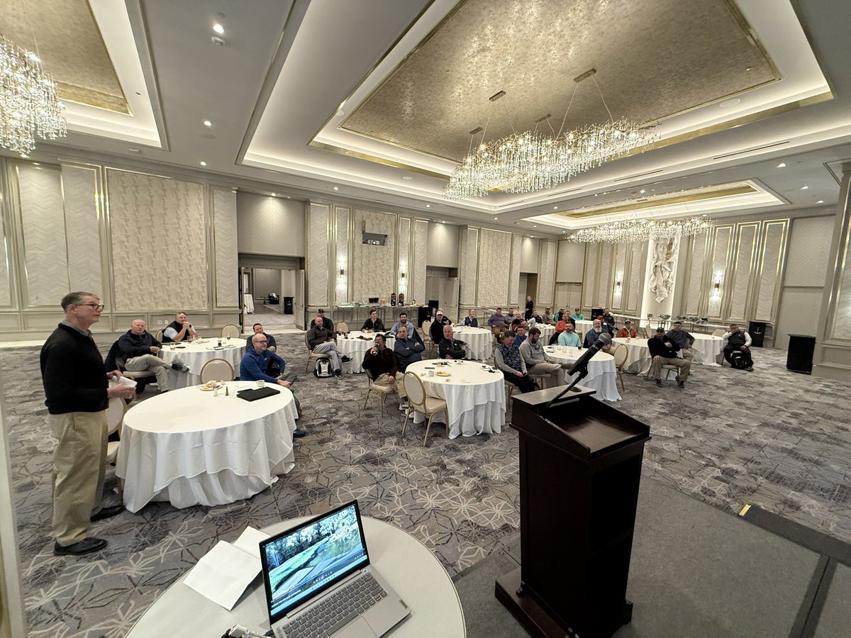 Great presentations by <a href="/wxbrad/">Brad Panovich</a> and Josh Smith(Elk River Club) this morning on Hurricane Helene! Thank you @CarmelCCTurf for hosting the <a href="/NSTAcarolinas/">NSTA</a> Annual Breakfast Meeting 🌀 ⛳️