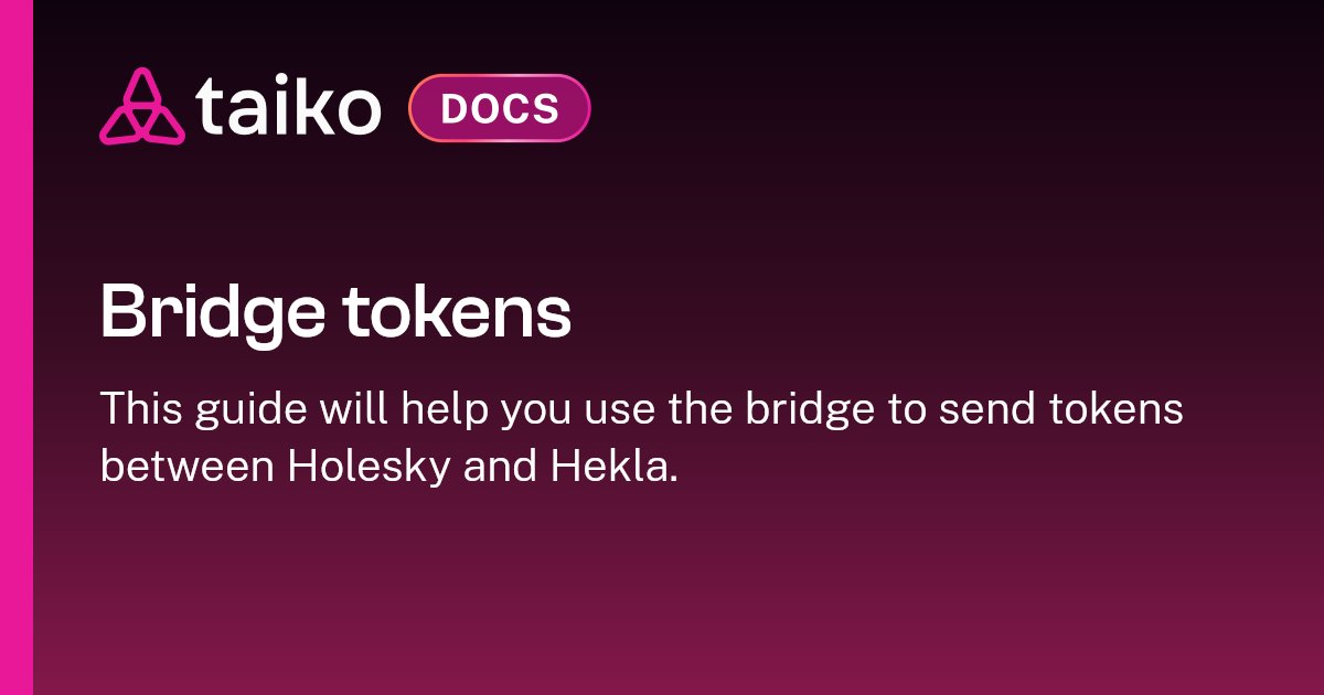 Minterest's tweet photo. 💎 Maximise your next earnings! Start now:
https://t.co/n0bVa9ywvF

🔭 Explore Taiko's Trailblazers — Season 1:
https://t.co/4YxjX8YFk9
— Season 2: https://t.co/mrYFAKwtEA

🔗 Bridge $USDC, $WETH or $TAIKO tokens at https://t.co/TiGP1MEwLx
https://t.co/sKju8vwEaU