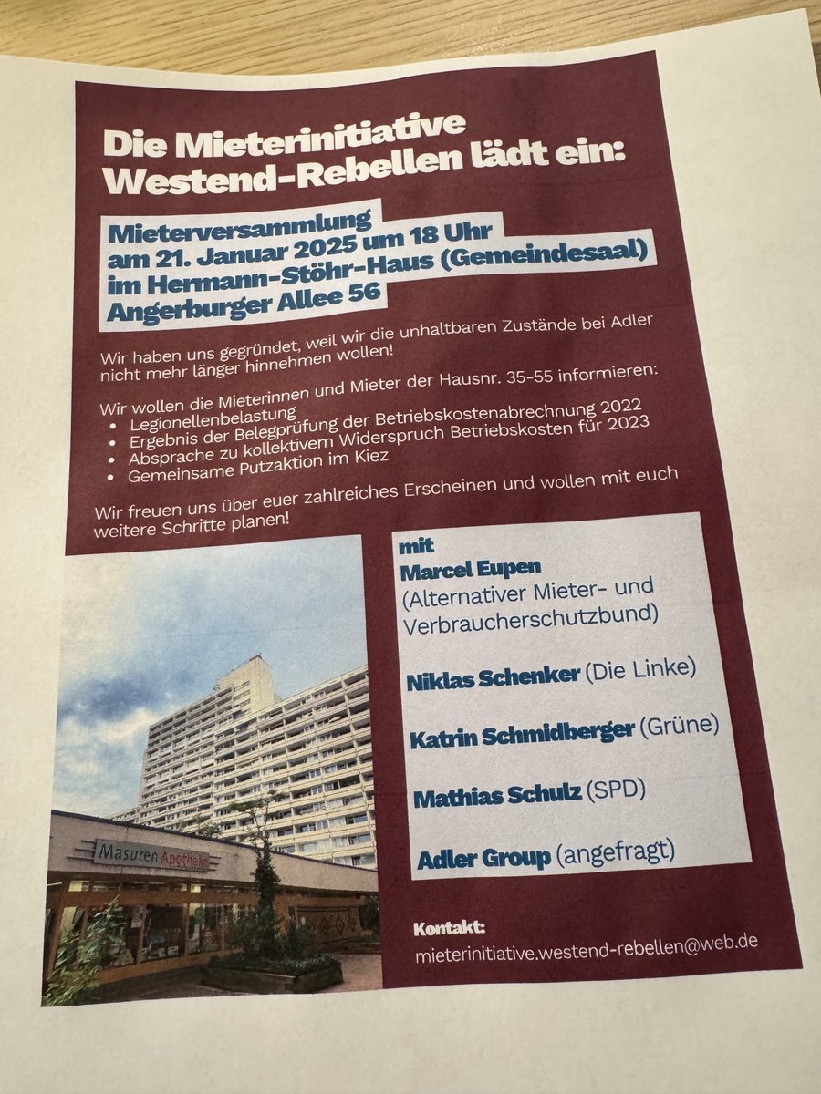 #Charlottenburg #Westend #Mieterversammlung 

⁦<a href="/ErsinNas1/">Ersin Nas, MdA</a>⁩ ⁦<a href="/sevimaydinAGH/">Sevim Aydin</a>⁩ ⁦<a href="/kaddinsky/">Katrin Schmidberger</a>⁩ ⁦<a href="/NiklasSchenker/">Niklas Schenker</a>⁩ @mathiasschulz