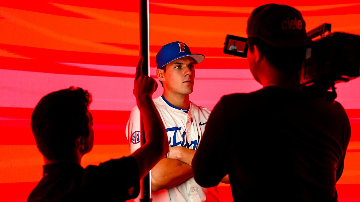 Gators Creative (@gatorscreative) on Twitter photo Media Day BTS with <a href="/GatorsBB/">Florida Gators Baseball</a> Media Day BTS with <a href="/GatorsBB/">Florida Gators Baseball</a>