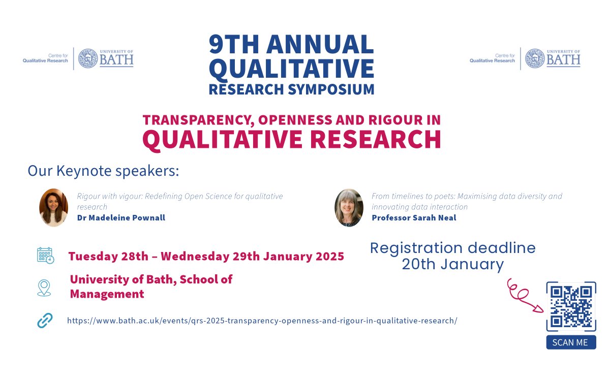 Centre for Qualitative Research, Bath tweet media