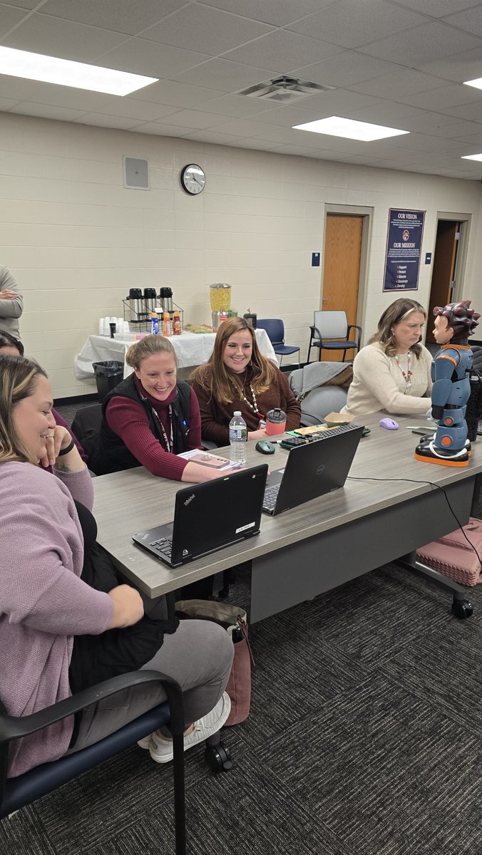 robokind's tweet image. Exciting moments from our Professional Learning kickoff at North Putnam Community Schools in Indiana! It was a pleasure having Jeff Thompson join us as we got this fantastic team up and running with the RoboKind program.

#RoboKind #NorthPutnamSchools #EdTech