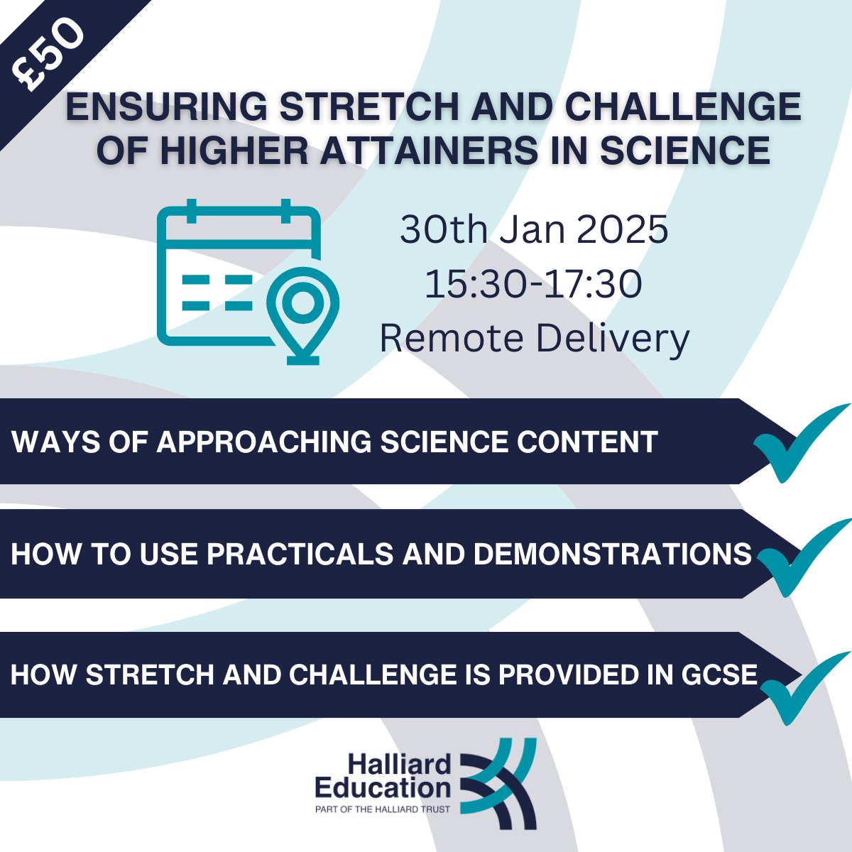 💥Join us for our Ensuring Stretch and Challenge of Higher Attainers in Science CPD. This session explores strategies to ensure that higher-attaining students are challenged appropriately.

🎫Book Here:
eventbrite.co.uk/e/ensuring-str…

#Science #CPD #STEM #KS3 #GCSE