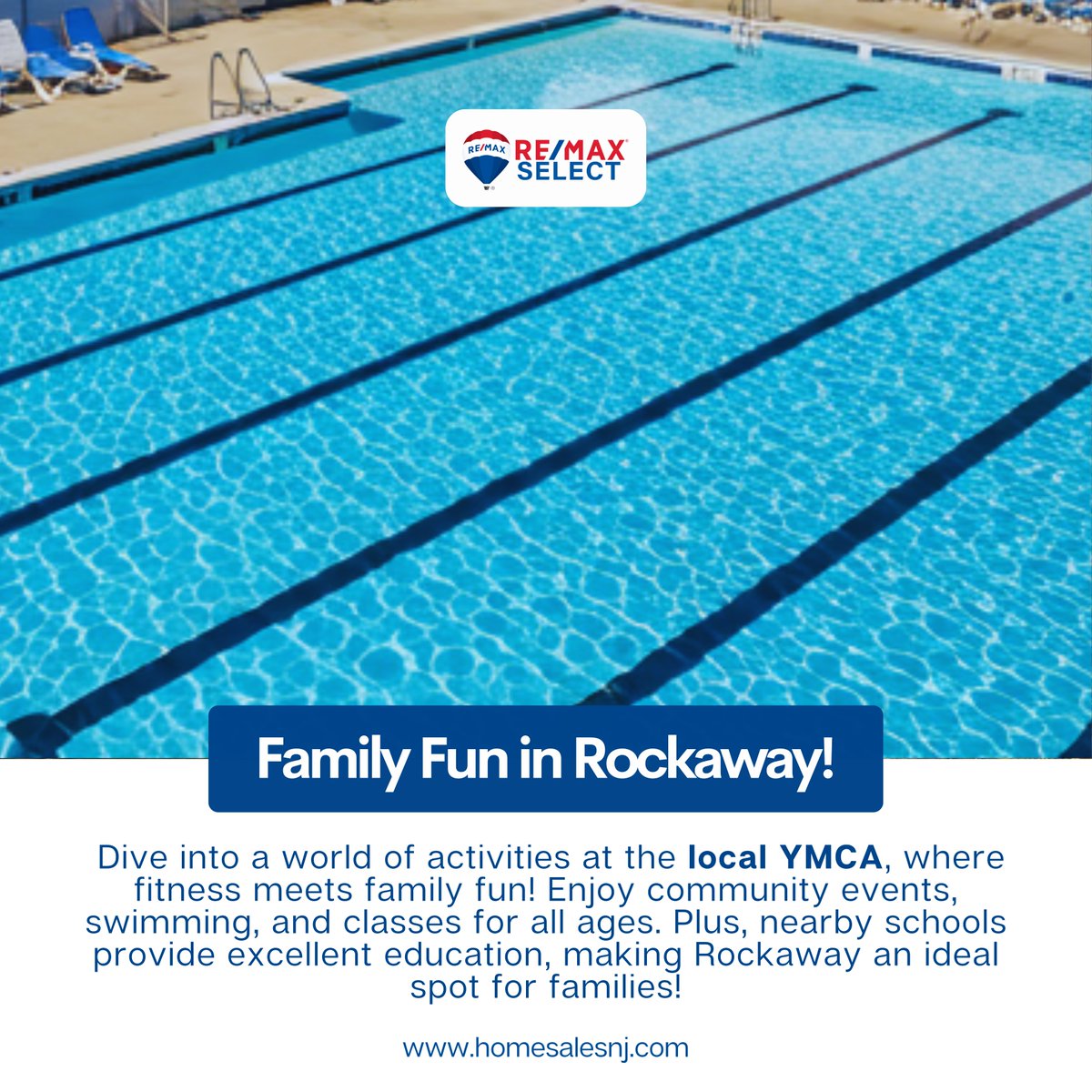 VirostekTeam's tweet photo. 🌊 Dive into family fun at the local YMCA in Rockaway! Enjoy community events, swimming, and classes for all ages. 🏊‍♂️ Plus, with excellent nearby schools, Rockaway is the perfect spot for families to thrive. Come discover your new home in this vibrant community! 🏡 #FamilyFun https://t.co/6WU9ABCWT3