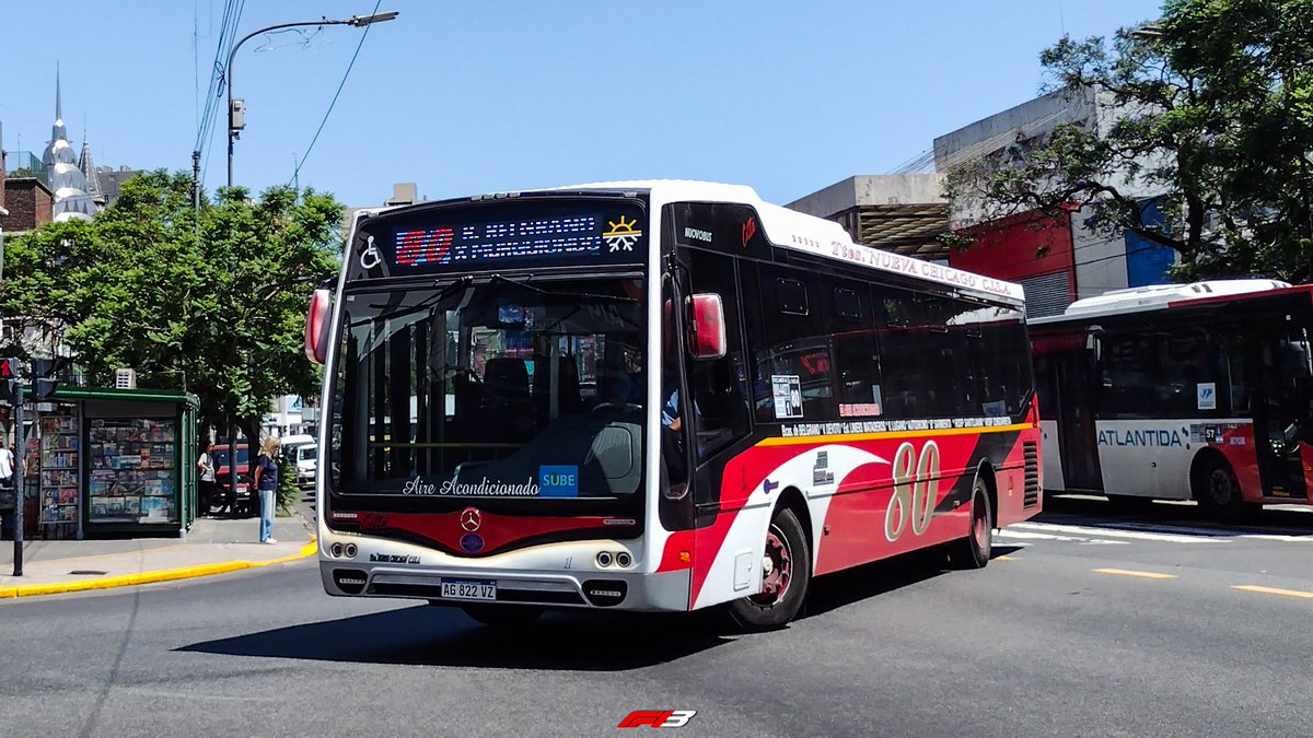 🤳🏻 80 con más Citta
.
La 80 también tuvo su renovación con Marcopolo y ahora sigue optando por Nuovobus, con los chasis O500U que sirven para recorrer desde Barrio Sarmiento hasta Belgrano.