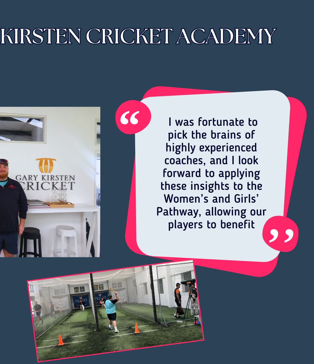 Women’s and Girls’ Pathway Coach Jonny Waite has just had a week of Continuing Professional Development (CPD) while coaching at the prestigious Gary Kirsten Cricket Academy in Cape Town, South Africa 🇿🇦🏏

Read more 👇🏻
buff.ly/3C0suG7