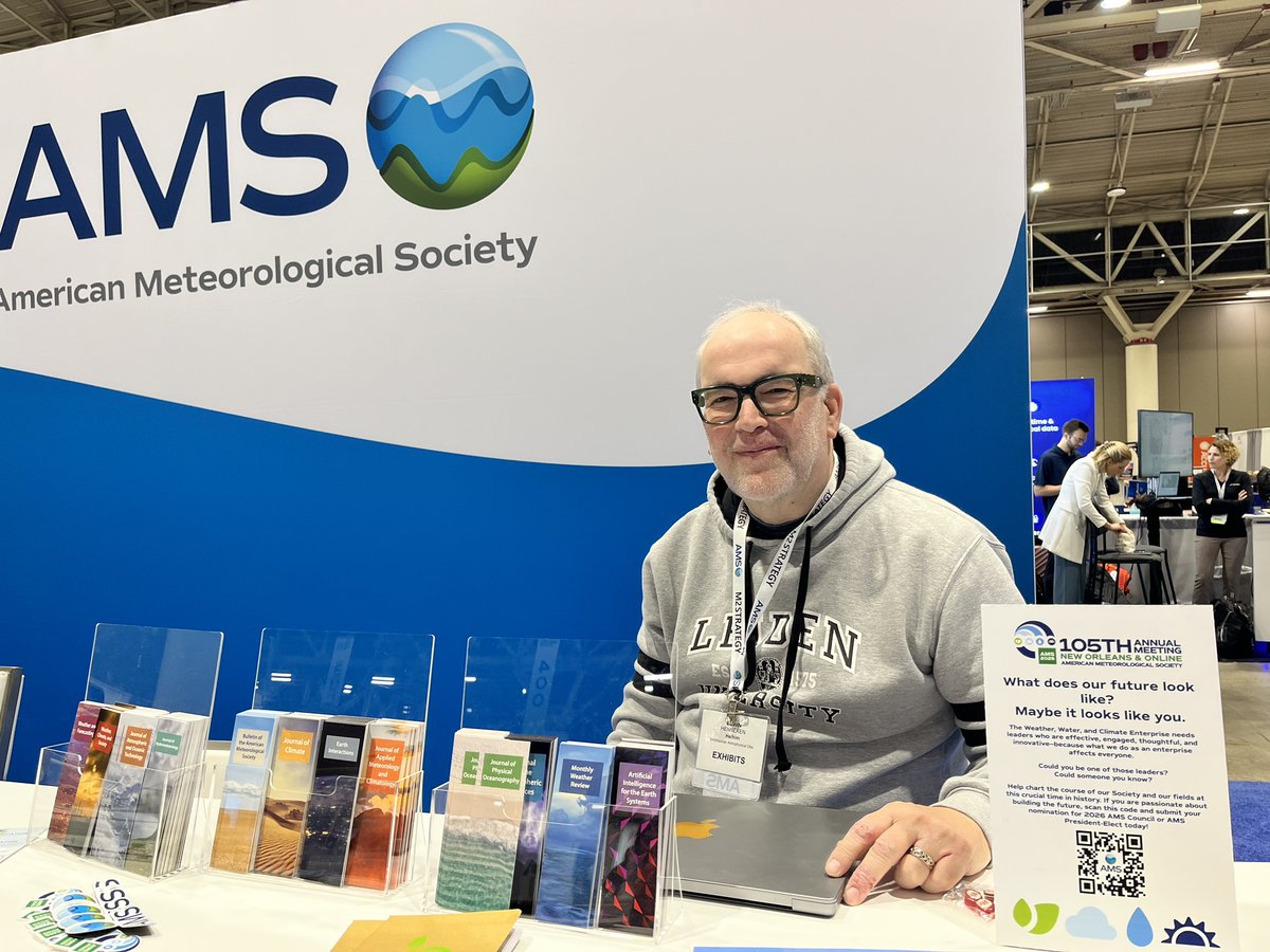 adsabs's tweet image. Dr. Edwin Henneken from the @adsabs &amp;amp; @scixcommunity team is at the #AMS2025 Data Help Desk this morning. Visit him to talk about how data is linked and used in  online digital libraries like the Science Explorer!  #bibliometrics, #datadiscovery #openscience