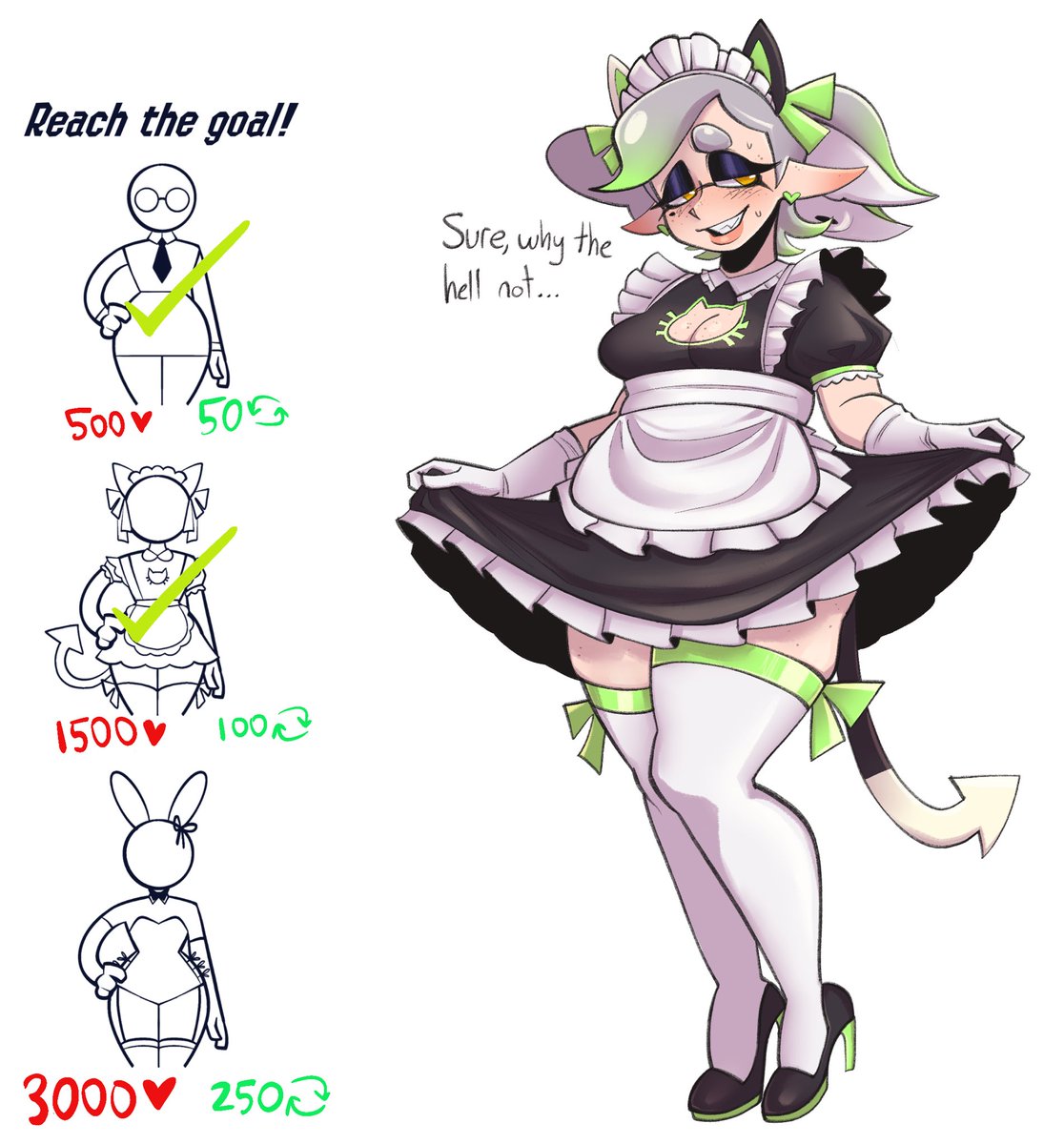 MaddeningTrash's tweet photo. Another day another goal reached! Can we reach the final Marie fit? The fate of the world is in your hands…. https://t.co/7RHeWOK2Em