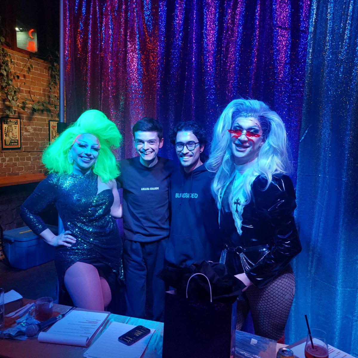 WigginsPro's tweet photo. 🎤✨ A huge CONDRAGULATIONS to the Dumpster Diva-ahhs for taking the crown at last night’s Diva’s Trivia Night! 👑💃 A massive THANK YOU to the always incredible staff at Lakehead Beer Company for hosting these events, and to everyone who came out celebrate the icons of pop! 🎶💕 https://t.co/UMEkCxisSr