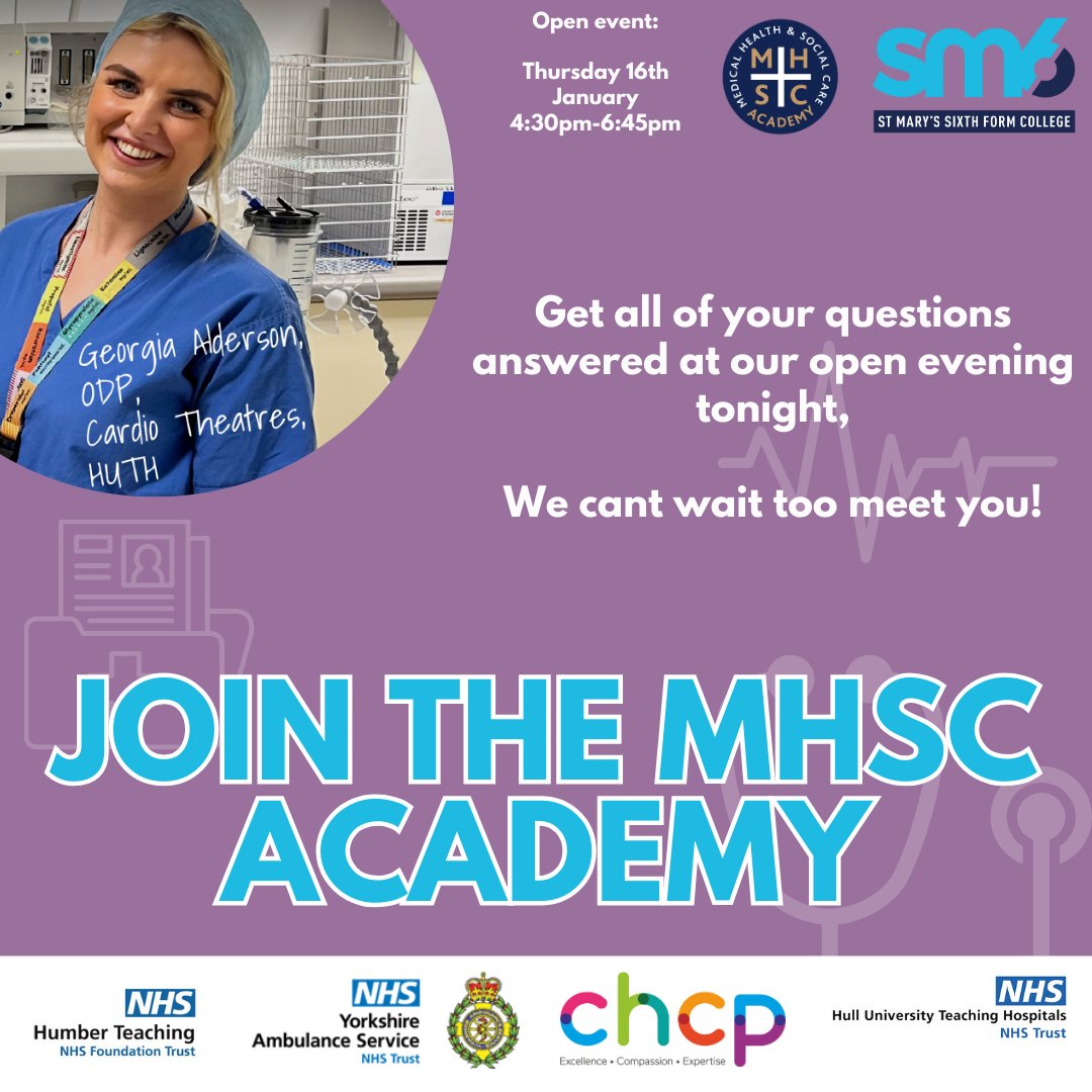 Join the MHSCA and gain new knowledge, skills and experience to achieve your goals. We can't wait to meet you tonight! <a href="/SM6Hull/">SMC Sixth Form</a> <a href="/SMCHull/">SMCHull</a>