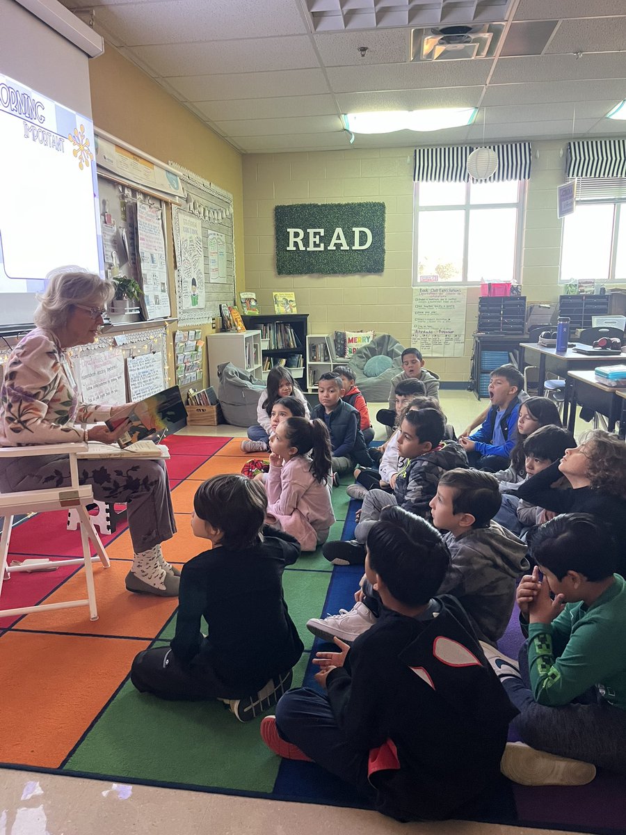 Adaniacsolis's tweet photo. Thank you to @CarolHarle1 for coming to read to our sweet 3rd grade class at @NISDEllison today! Very grateful for members of our community who make time for our students. ❤️ https://t.co/kAKrXuTVbR