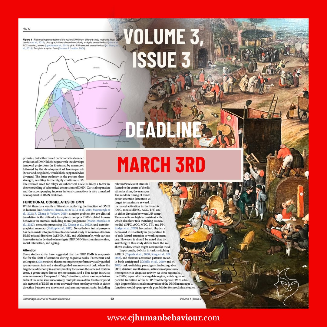 Cambridge Journal of Human Behaviour tweet media