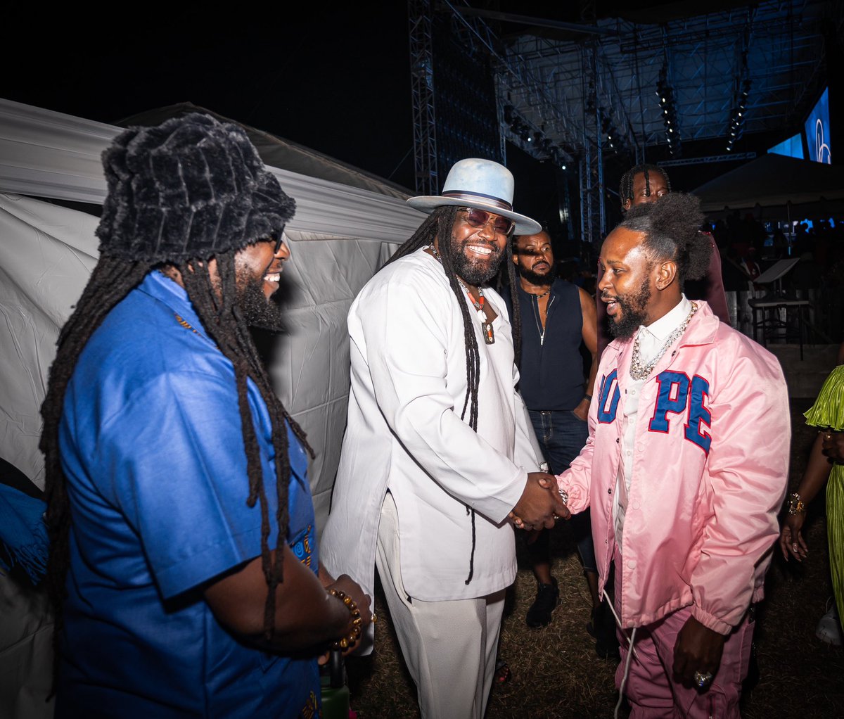morganheritage's tweet photo. #MojoMorgan @grampsmorgan @PopcaanMusic @ChiChingChingJA Style ah style and style canโt spoil. Mojoโs new hit single โMake Itโ ft #Popcaan #ChronicLaw #PabloYG drops tonight at midnight. Pre-save here ๐๐พ https://t.co/rKqBw9sFyI ๐ธ #tizzytokyo
.
#makeit #intimate #jamaica https://t.co/DvkV5kgqN7