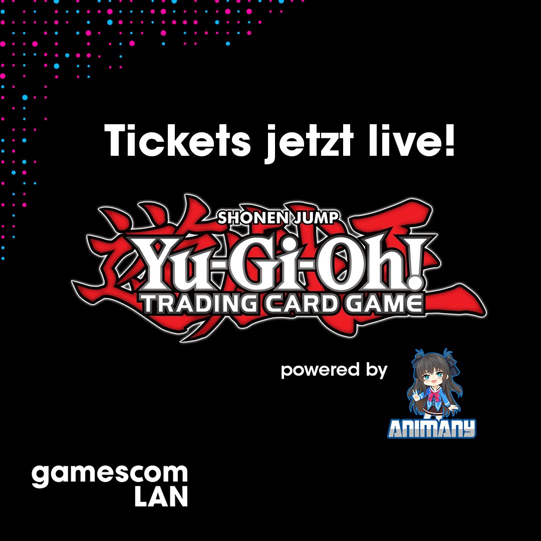 gamescomlan's tweet photo. Zeit für ein Duell! 🎴

Glaubst du ans Herz der Karten? Dann sichere dir jetzt dein Ticket für das Yu-Gi-Oh! TCG Tournament auf der gamescom LAN powered by Animany!

Link in Bio. ⤴️

#3TageLAN #gamescomLAN https://t.co/lAJkd4kRxZ