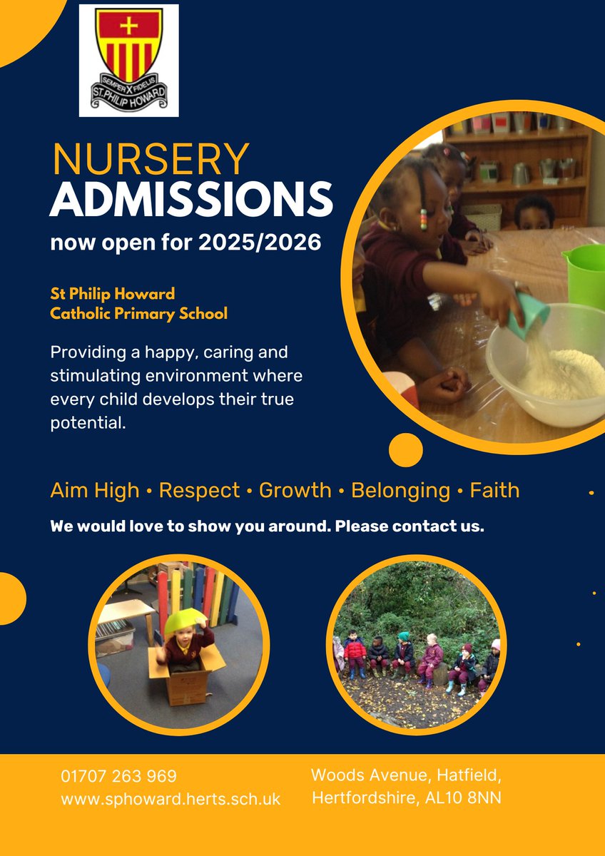 Nursery admissions are now open for 2025/2026.