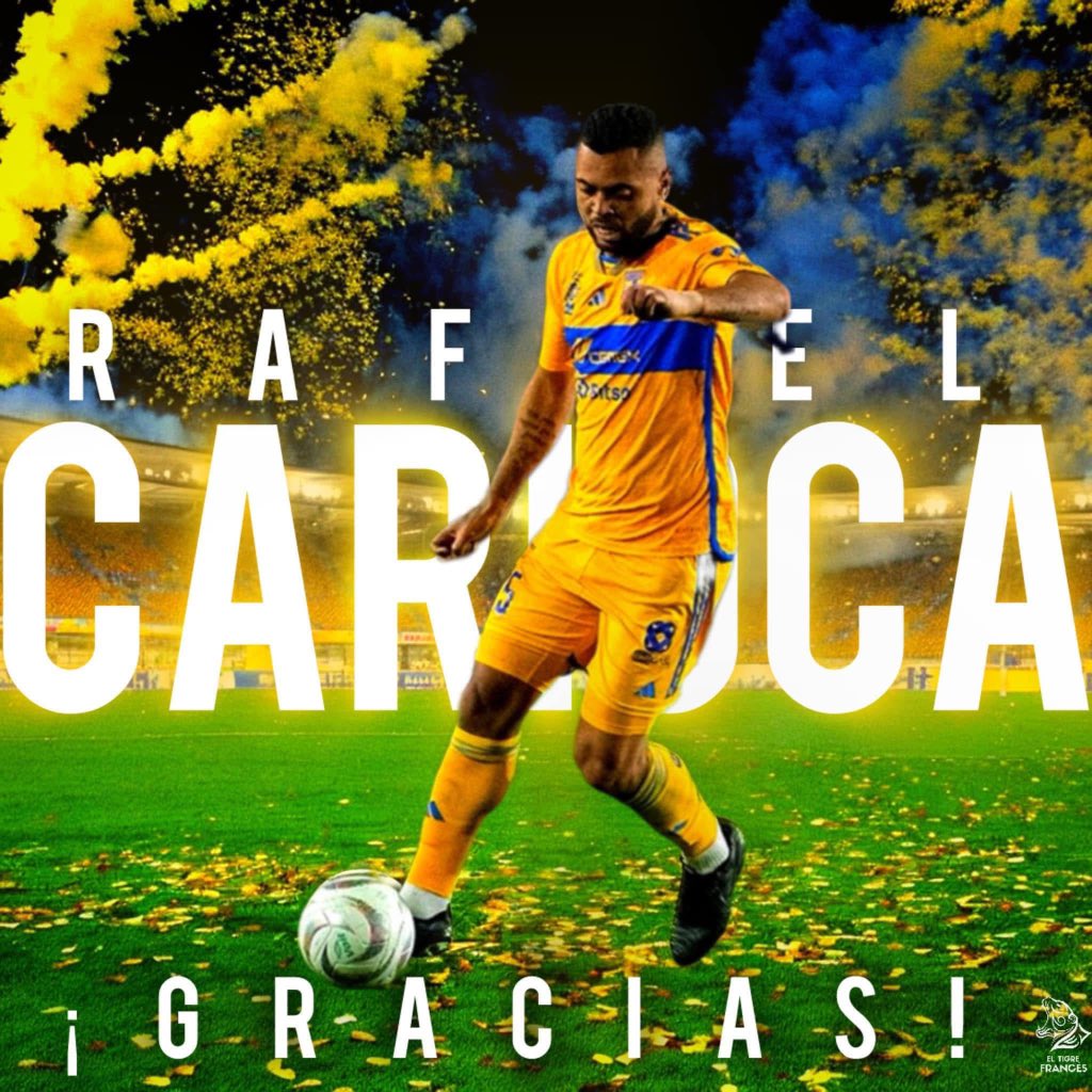 TigrePizarro's tweet photo. ¡CONFIRMADO! 🥺✅ 

🗣️|; Rafael Carioca deja de ser jugador de Tigres y regresa a Brasil, dió lo que tenía que dar, sin duda alguna, se va uno de los mejores centrocampistas de Mexico.

¡MUCHAS GRACIAS POR TODO CARIOCA! 🙏🏼 https://t.co/4OiaNMUFCo