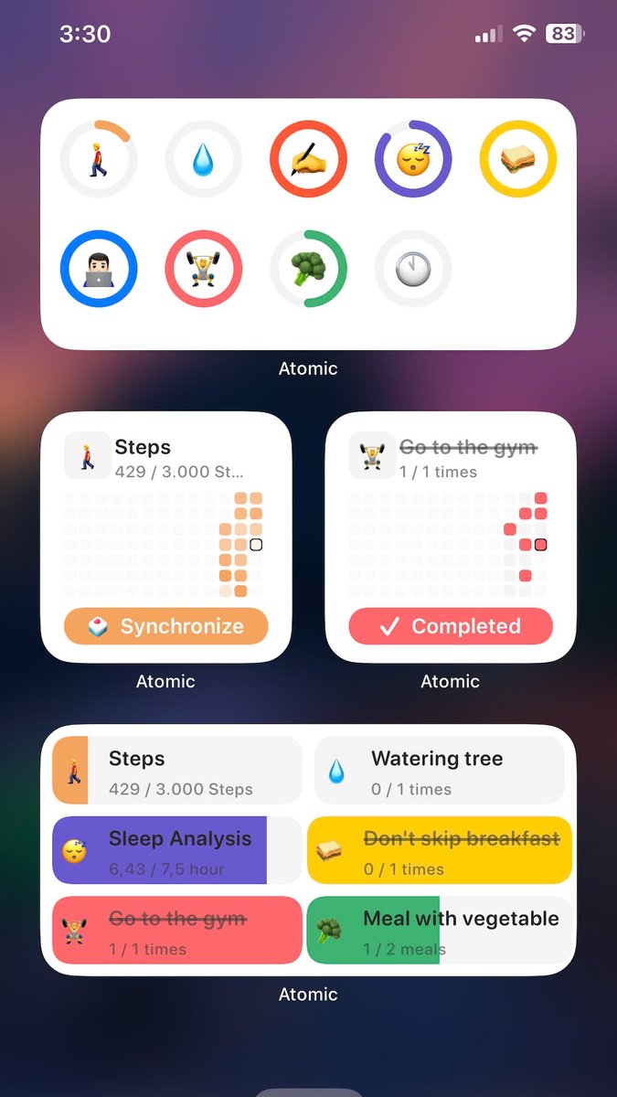 Version 1.9.8 is available.    
⚙️ Fixed interactive widgets not responding when the app is dismissed.
🎨 Resolved theme alignment issues with the system theme.
💾 Cached “Hide Completed Habits” option for smoother next usage.
🔧 Minor bug fixes and improvements.
