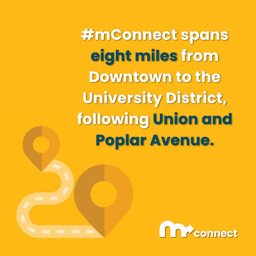 MATAmConnect's tweet photo. The #mConnect route spans eight miles from Downtown to the University District, following Union Avenue and Poplar Avenue and smoothly connecting Memphians to their destinations.

Learn more about the project at https://t.co/n590A8HmRr

#MemphisTransit #MovingMemphis https://t.co/5gsS3npN8a