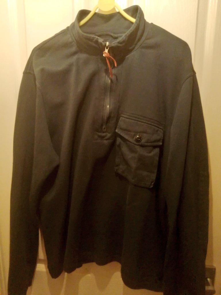 MMcadidas's tweet image. Albam tactical sweatshirt.
Garment dyed navy.
Quarter zip neck with leather zip pull.
Reinforced elbows,elasticated cuffs 
Vgc.
24/25 ptp.
Rts welcome and thanks 
£35 including boxing and 48 tracked postage.
#albam #casualwear #forsale