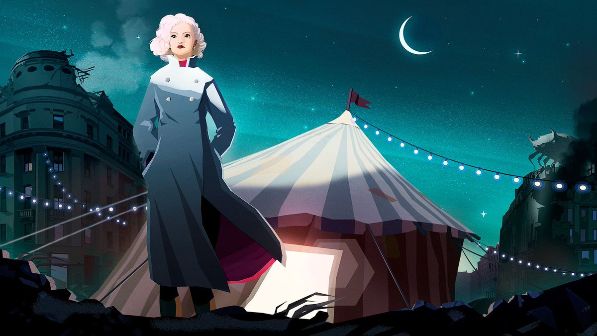 "Europe, 1948: myth-scarred ruins, night-sky abysses..."

Travelling At Night is an upcoming 'Disco-like' CRPG from the creator of Cultist Simulator, BOOK OF HOURS, Sunless Sea and Fallen London.

Wishlist here! buff.ly/3VEDdwv