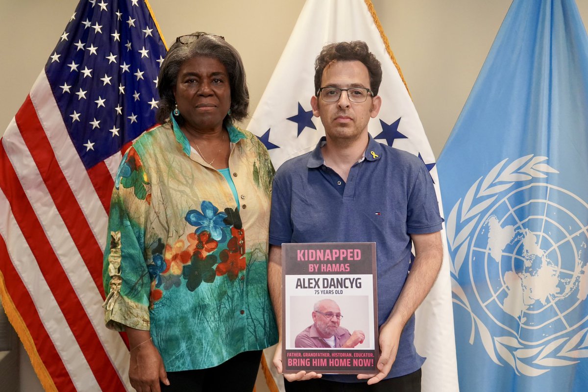 USAmbUN's tweet image. Since Hamas set this horrific conflict into motion, I've met with dozens of families whose loved ones have been held hostage in Gaza. I promised we would never stop working for the release of their fathers and mothers, brothers and sisters. The deal announced yesterday reflects…