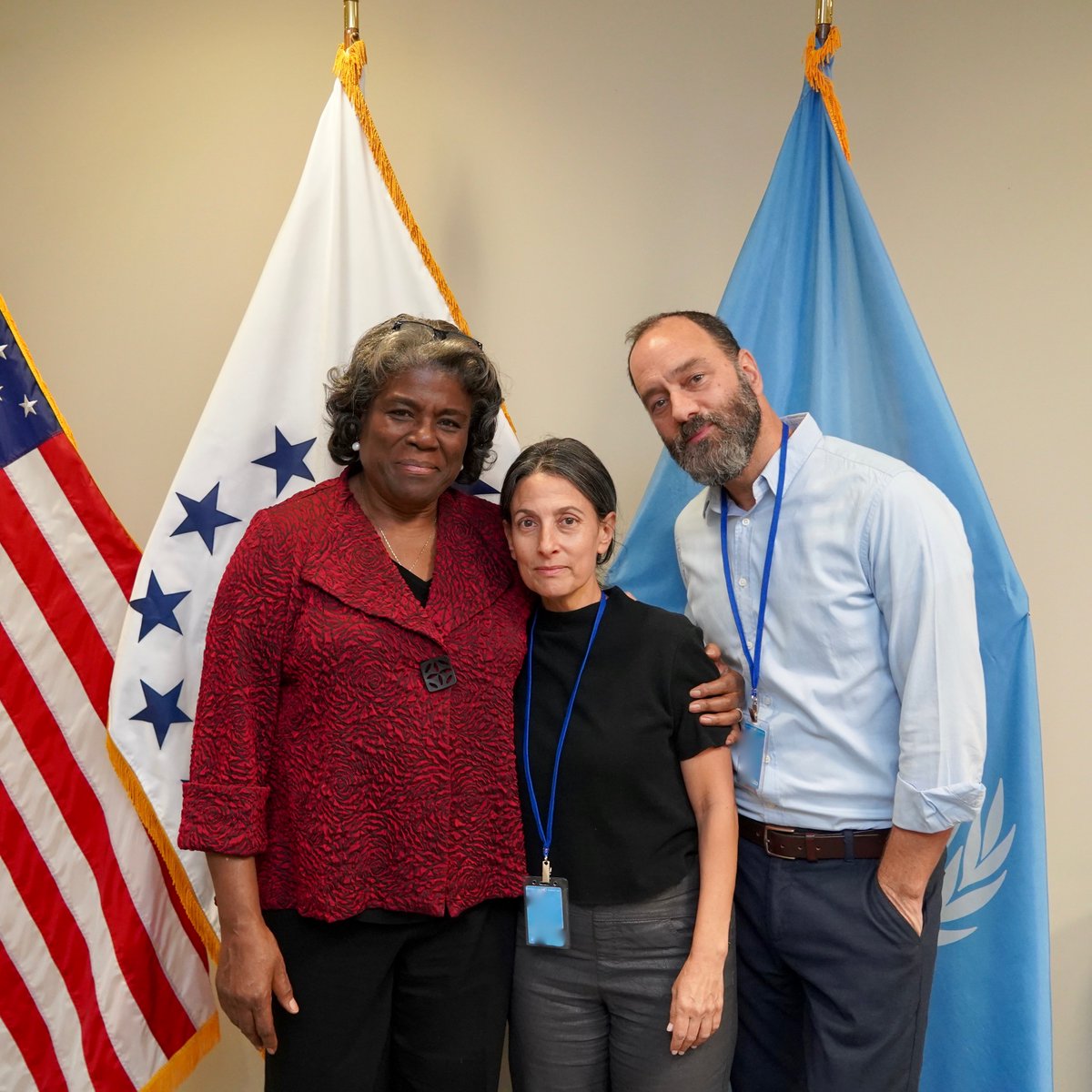USAmbUN's tweet image. Since Hamas set this horrific conflict into motion, I've met with dozens of families whose loved ones have been held hostage in Gaza. I promised we would never stop working for the release of their fathers and mothers, brothers and sisters. The deal announced yesterday reflects…