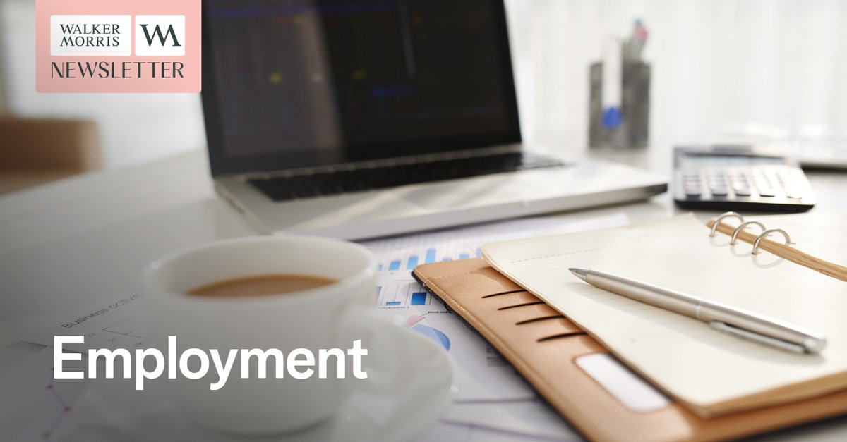 WalkerMorrisUK's tweet photo. In this edition, we look at The Employment Rights Bill, the new duty to prevent sexual harassment and much more.  

See here to read our latest edition: https://t.co/nyGZ6vkx68 

#EmploymentMatters #EmploymentLaw #WalkerMorris https://t.co/1GtKqaYj2O