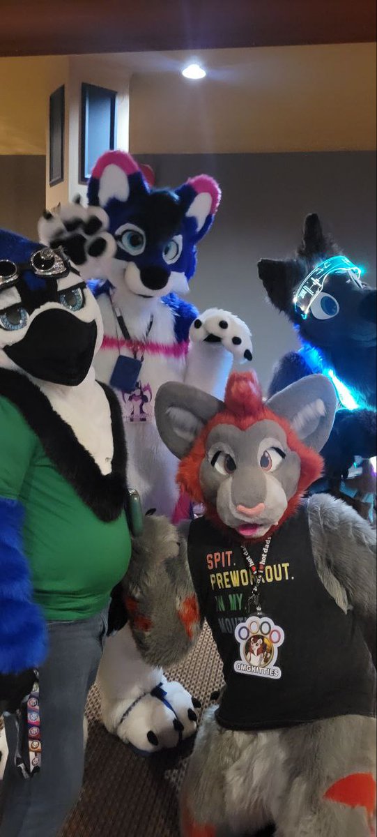 In the clurb, we all fam 💅 Had a great time with these  frenshapes. #furry #Fursuits #barlightgirls

🐦 <a href="/WillisBakedBird/">WillisBakedBird 🔜 LVFC</a> 
🐕 <a href="/PhysWolf/">Physwolf</a> 
🐶 <a href="/Renegadelonewuf/">RenegadeLoneWolf</a> 
*This pic was posted weeks ago on the other app 😘