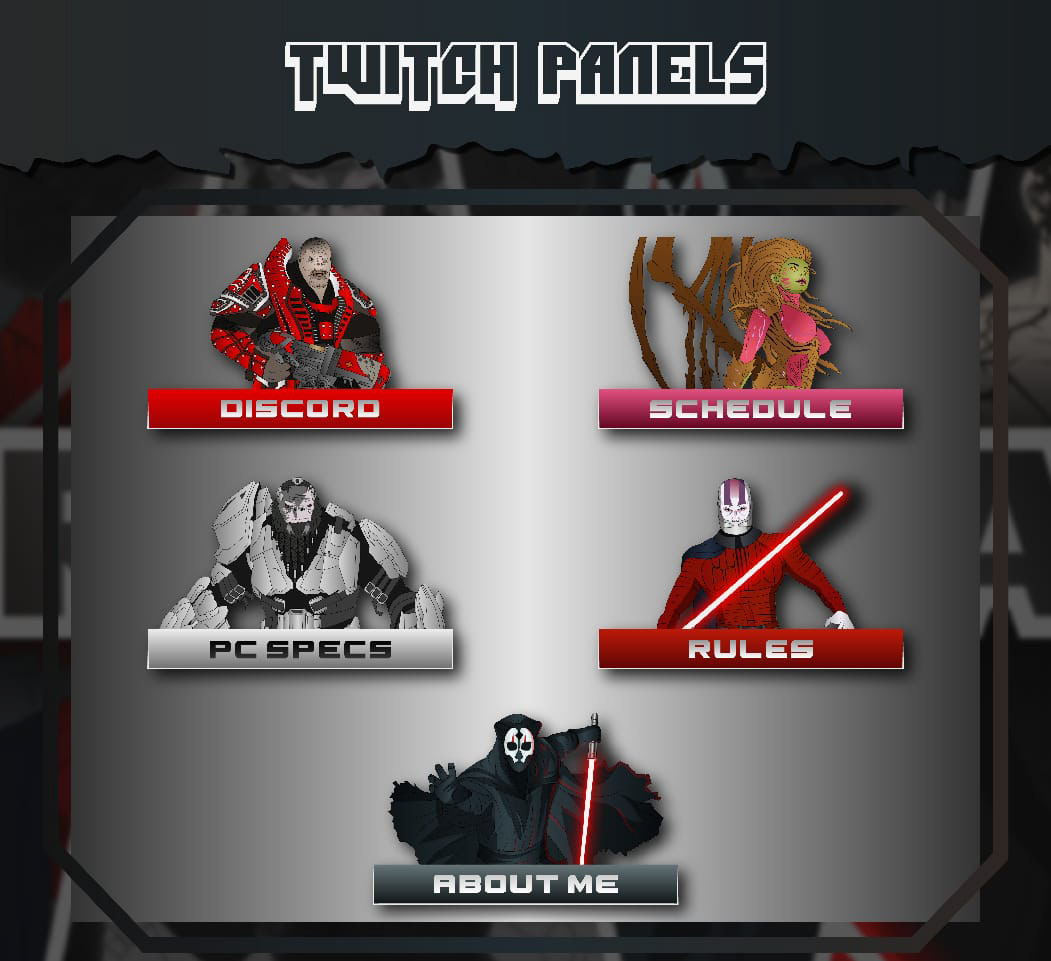 ZaylaAdamGE's tweet photo. Level up your stream with custom Twitch panels! 🎮✨ Enhance your channel's look and stand out. DM for custom designs! 

#twitch  #streamers  #TwitchPartner  #GraphicDesign  #GamingCommunity #STREAMDISEASE  #ContentCreation  #panels #SupportSmallStreamers https://t.co/kNroYc355L