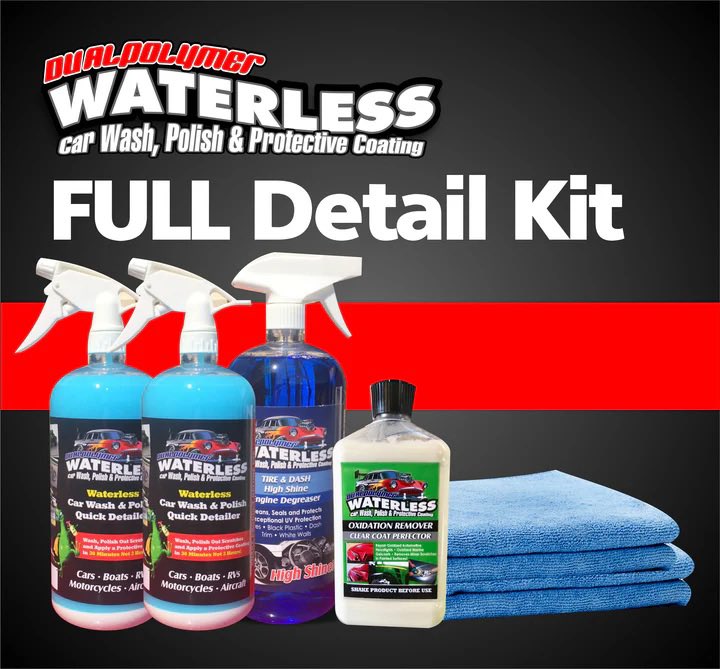 usewaterless's tweet photo. Full Detail Kit
Transform your car care routine with the DualPolymer Full Detail Kit. Clean, polish, and protect every surface—includes waterless wash, tire &amp; dash cleaner, oxidation remover, and microfiber towels. Shop now: https://t.co/GYgsXTPAun https://t.co/nyzL72nTyB