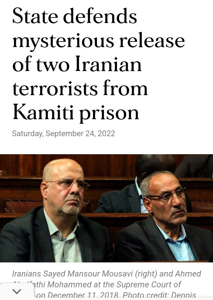 In 2013, two Iranians were handed a Life sentence by Kenyan court 

These were not average Iranians  selling Persian carpets in Tehran before they flew to Kenya, 

They were members of Qods, Iran's special Forces Unit and they entered our borders with tonnes of explosives!