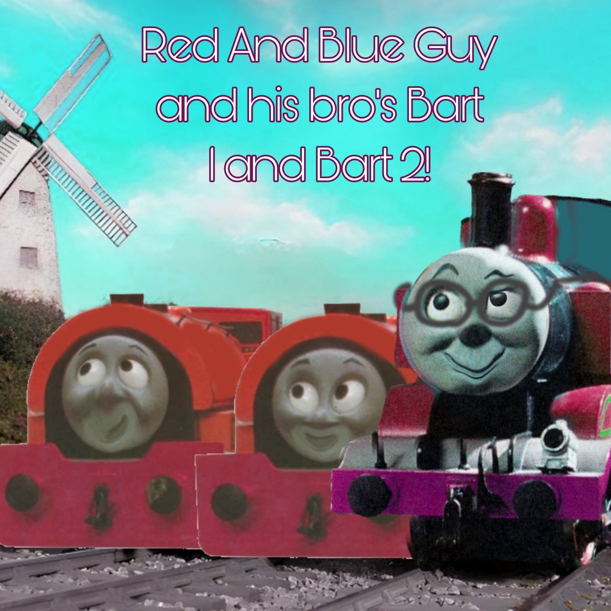 The red and blue guy tweet media