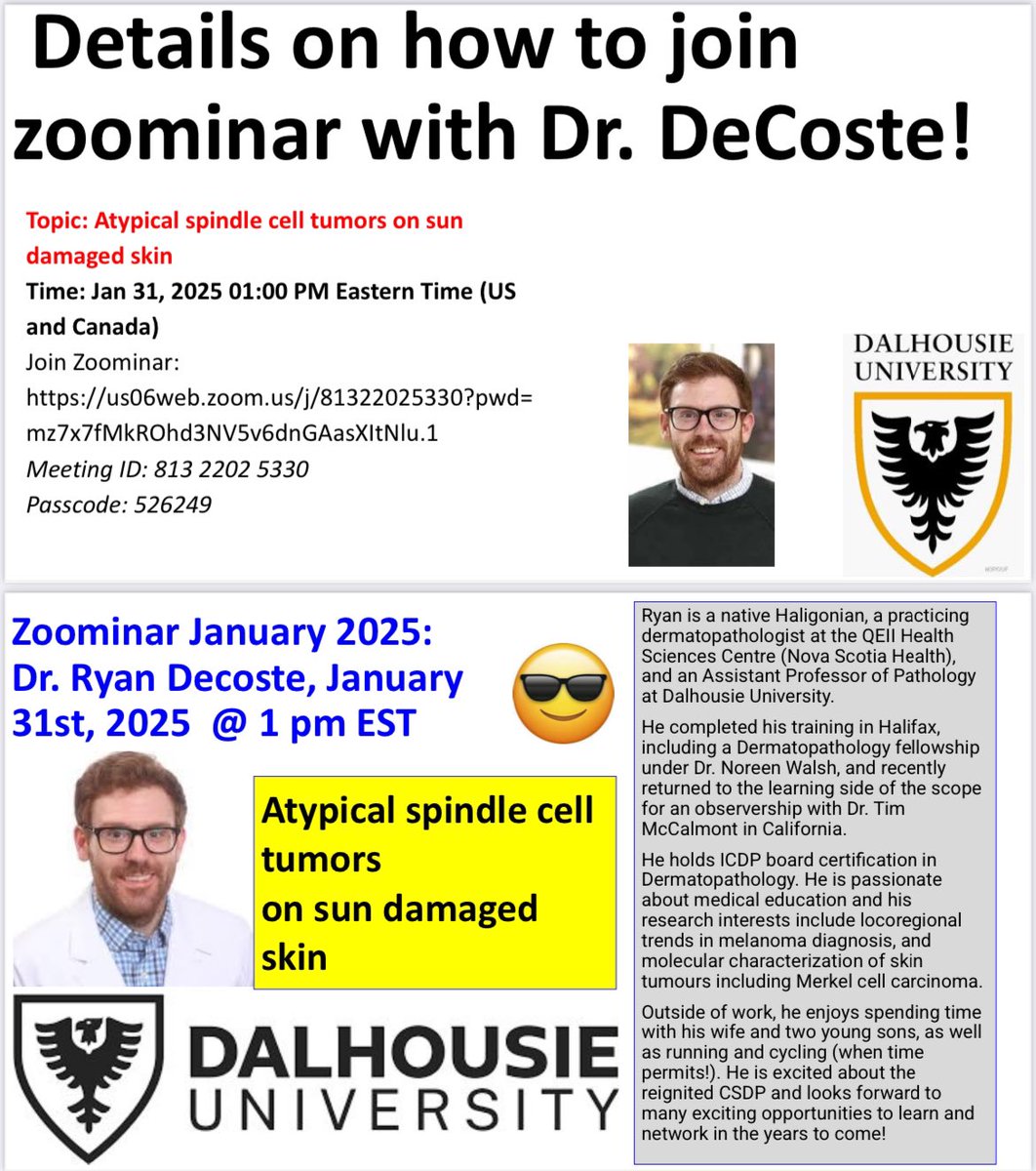 Allison Osmond MD MSc FRCPC π π π (@redsnapperpath) on Twitter photo ππππππ fill up your 2025 #dermpath tanks with some great speakers coming in hot π₯΅ π₯΅π₯΅π₯΅π₯΅ in January and February- mark your calendars ποΈ ποΈποΈβοΈβοΈβοΈβοΈβοΈ #pathology #pathresidents #dermatology #melanoma - the CSDP is so excited to host these superb speakers from Dalhousie, ππππππ fill up your 2025 #dermpath tanks with some great speakers coming in hot π₯΅ π₯΅π₯΅π₯΅π₯΅ in January and February- mark your calendars ποΈ ποΈποΈβοΈβοΈβοΈβοΈβοΈ #pathology #pathresidents #dermatology #melanoma - the CSDP is so excited to host these superb speakers from Dalhousie,