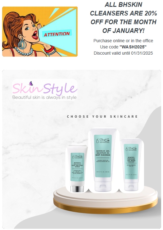 shopskinstyle's tweet photo. New year, fresh skin! ✨ All BHSkin Cleansers are 20% off this January. Use code WASH2025 and get glowing with the best! 

https://t.co/SEaQqldDMQ

#BHSkin #BHSkinDermatology #Dermatology #Dermatologist #LADerm #LADermatologists #Encino #Glendale #HealthySkin #GlowingSkin https://t.co/07dhDpsmKM