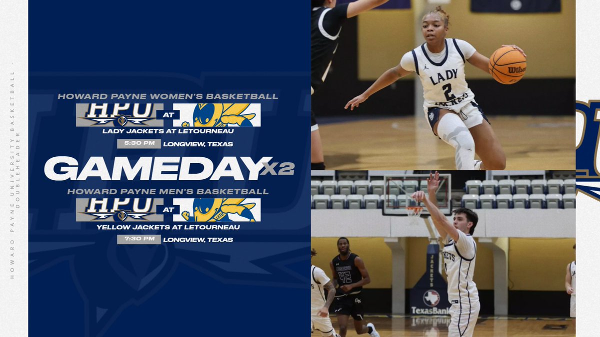 GAMEDAY! 
Both HPU teams travel to Longview, Texas to face LeTourneau University to start conference play! Come out and support Yellow Jacket fans! Watch live on HPUsports.com #Stingem