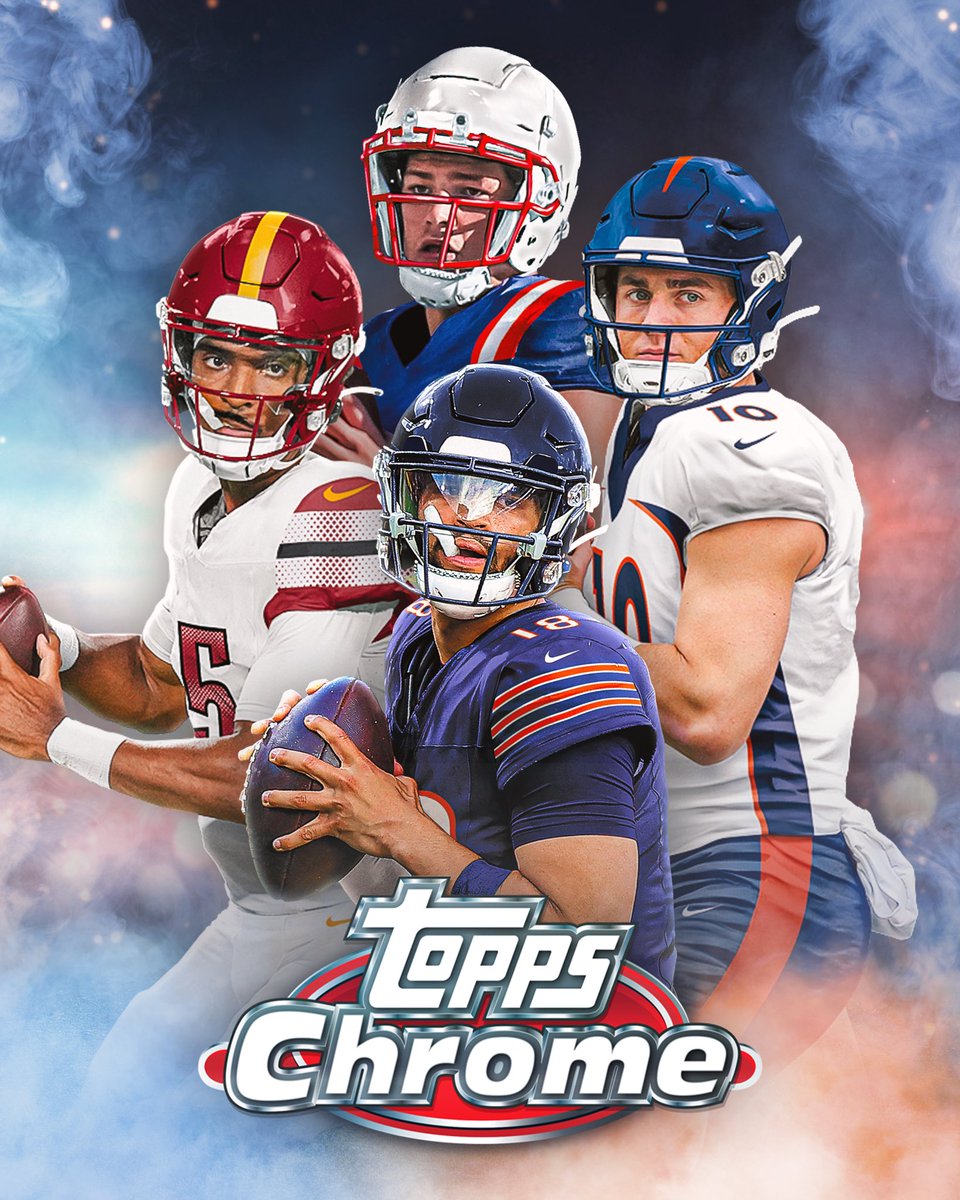 Topps Chrome Football is officially back 🏆🏈