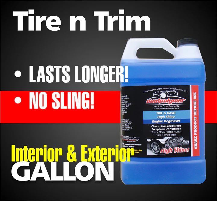 usewaterless's tweet photo. Tire n Trim Gallon

Upgrade to a gallon of Tire n Trim for more coverage and lasting protection for tires and trim.

Explore more products: https://t.co/GYgsXTPAun https://t.co/KeaH2ZQSJc
