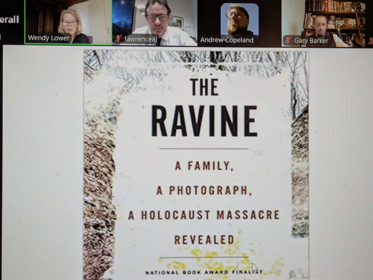 RWBAHolocaust's tweet photo. Fascinating to join @UCL_Holocaust 'Dialogues in Holocaust Education' session w/ Prof Wendy Lower.
Clarity, deep knowledge & insight.
Especially powerful re: images & raising Qs for their use in Holocaust T&L.
'The Ravine' has revolutionised our
#HolocaustbyBullets teaching. https://t.co/U5v2uM1D6Y