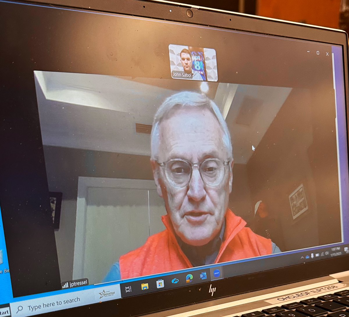The legendary <a href="/JimTressel5/">Jim Tressel</a> &amp; I reminisce about the 2003 championship game &amp; we preview Monday’s #CFBPlayoff title game vs. #NotreDame.

Is “The Vest” picking his #Buckeyes or his former player Marcus Freeman’s Irish?
🤔⬇️ #GoBucks #GoIrish <a href="/fox8news/">fox8news</a> 

🎥: facebook.com/share/v/15ujfB…