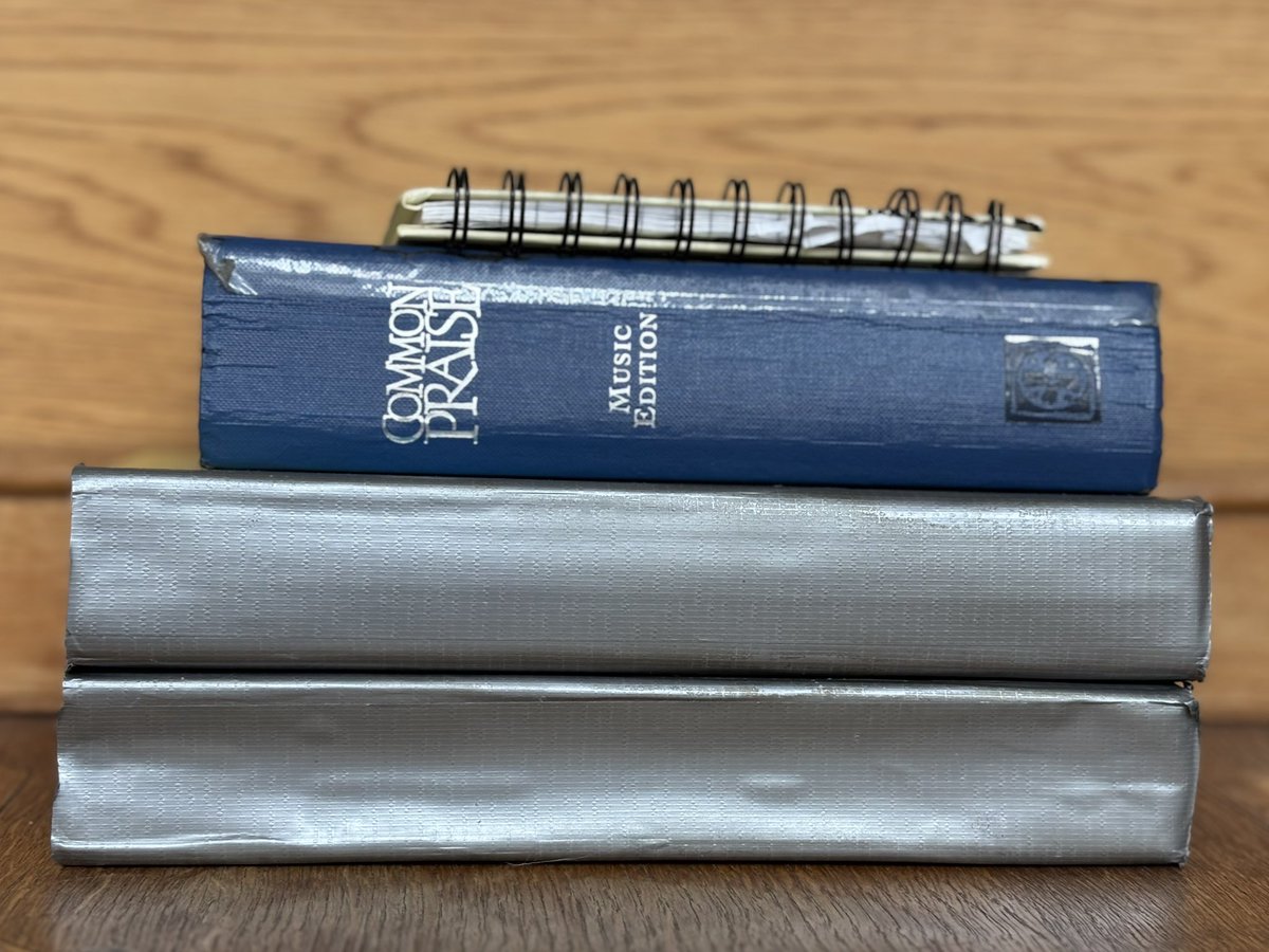 Music books in church. 🎵 ⛪️
