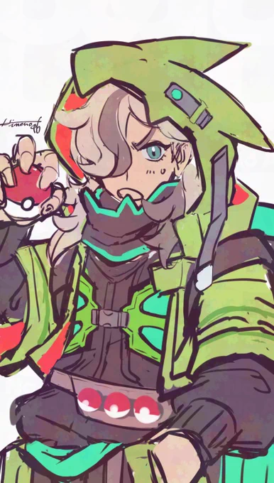 久しぶりにポケ絵ペパーって難しい骨格してるね、、、 