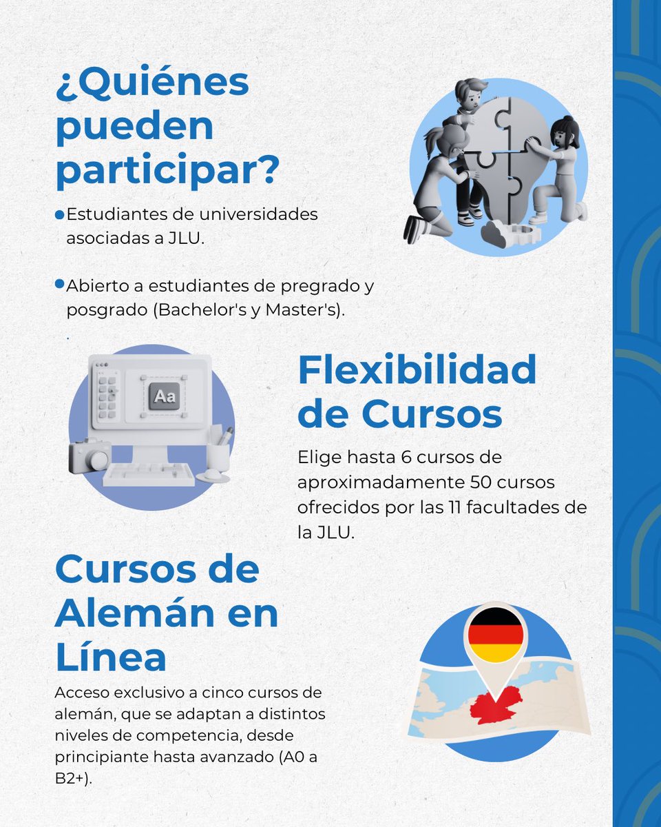 Instituto_CAPAZ's tweet photo. 🌍 ¡Únete al VIP – International Programme de la JLU!
✅ +60 cursos online
✅ Clases de alemán
✅ Certificado oficial
📆 Inscríbete antes del 28/02/2025:
Toda la información: https://t.co/NjAGLlcADd
#IntercambioVirtual https://t.co/yaUjqxpSsR