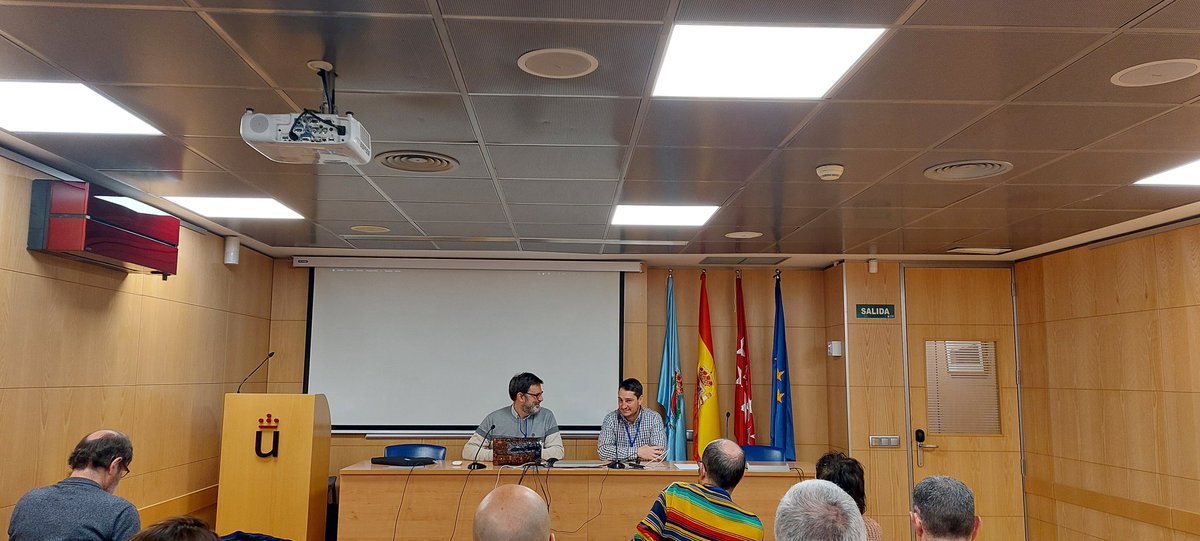 AI4Software Spanish Research Network (@redai4software) on Twitter photo Tras la llegada y bienvenida por parte de los compañeros de la URJC, comienza la asamblea para la puesta al día del estado de la Red y comentar la agenda del día. <a href="/JRaulRomero/">José Raúl Romero</a> hace el repaso de los objetivos y activades realizadas desde la anterior reunión. Tras la llegada y bienvenida por parte de los compañeros de la URJC, comienza la asamblea para la puesta al día del estado de la Red y comentar la agenda del día. <a href="/JRaulRomero/">José Raúl Romero</a> hace el repaso de los objetivos y activades realizadas desde la anterior reunión.