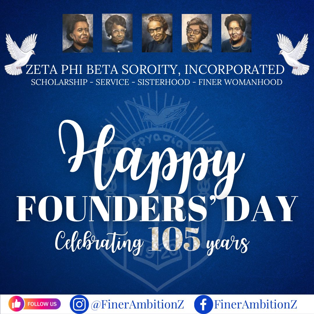 ComplicateDove's tweet photo. HAPPY FOUNDERSโ DAY TO MY OHHHHH SOOOOO SWEET SORORS OF ZETA PHI BETA SORORITY, INCORPORATED!!!
#zetaphibeta #zphib1920 #ZPhiB105 #LambdaZeta #PremierChapter #Scholarship #Service #Sisterhood #FinerWomanhood #FinerAmbitionZ #CountdownToFiner #105YearsOfFinerVision #ToBeAZeta ๐ https://t.co/C6YRaqp43o