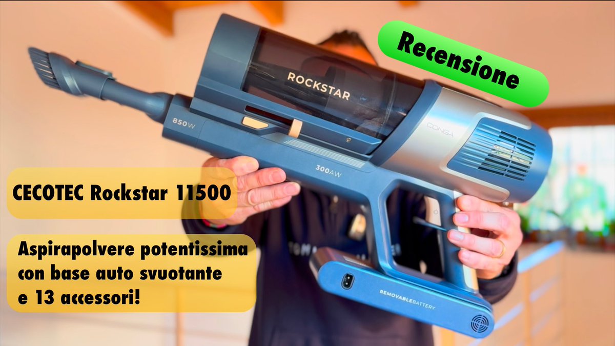 tecnophone's tweet image. Cerchi un alleato per la pulizia di casa? Il Conga Rockstar 11500 Odyssey è quello che fa per te!  Aspirazione potente, accessori inclusi e un'autonomia che ti sorprenderà. Scoprilo nel video!  #Cecotec #casaperfetta
youtu.be/REGiB-NwEho?si…