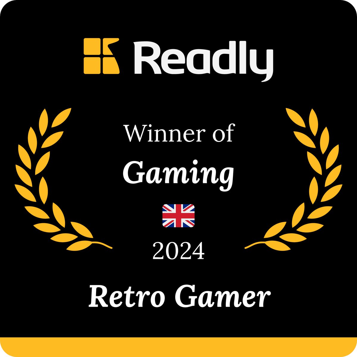 RetroGamer_Mag's tweet photo. Well this is rather lovely @readly has awarded us for being the most-read gaming publication of 2024. Thanks to everyone that enjoys the mag. https://t.co/HnalnCxKxi