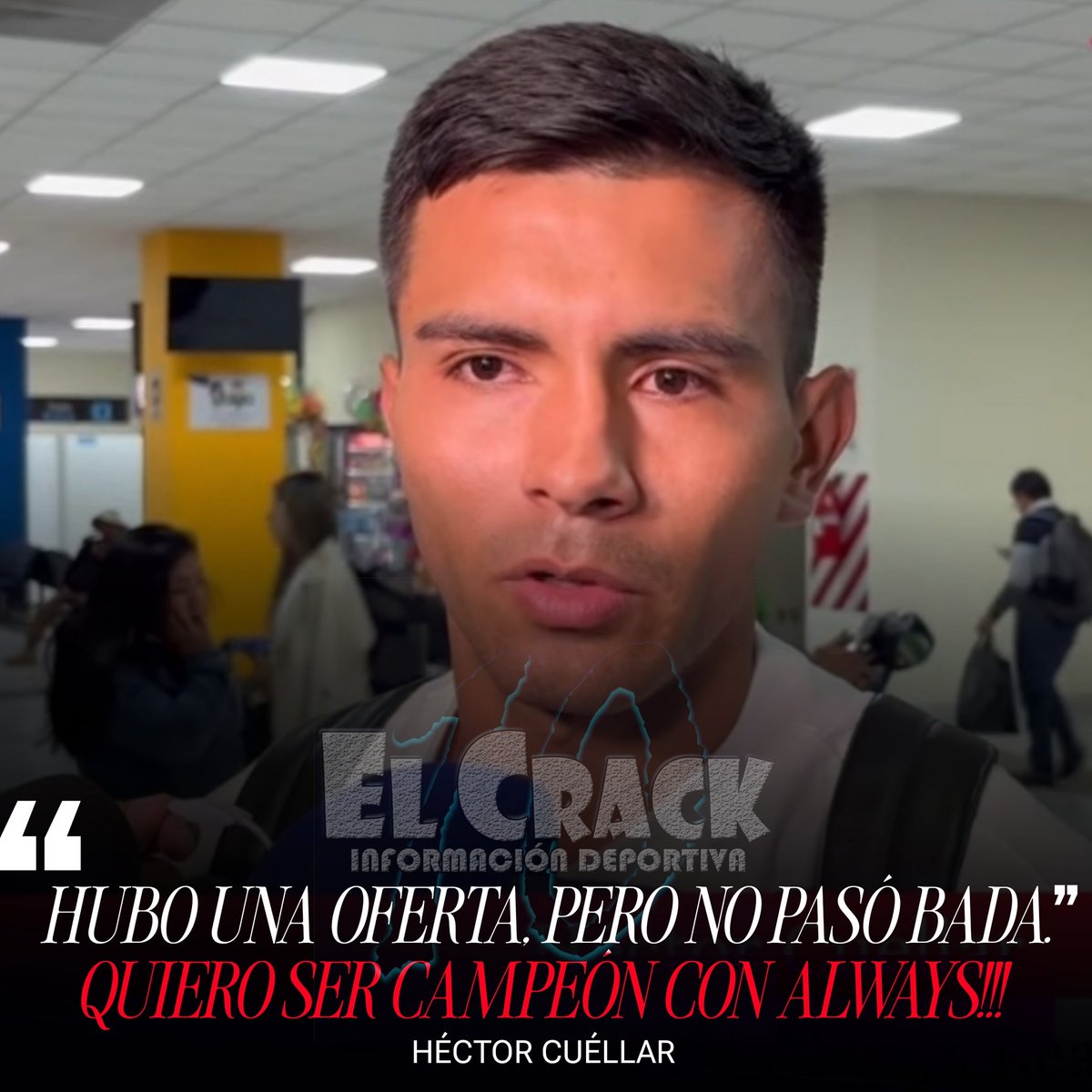 KinioCrack's tweet photo. #PasesyPesos | Héctor Cuéllar habló sobre la posibilidad de dejar Always Ready!!
El volante admitió que tuvo conversaciones con Bolívar, pero no se concretó nada.
Héctor Cuéllar continuará en #ElMillo
#FutbolBoliviano
#AlwaysReady
#ElCrack https://t.co/pgm1RiYDXl